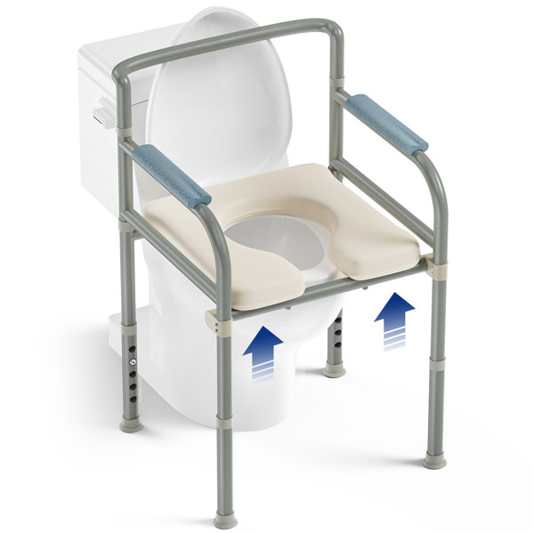 linor Raised Toilet Seat with HandlesCozy Padded Toilet Seat Risers